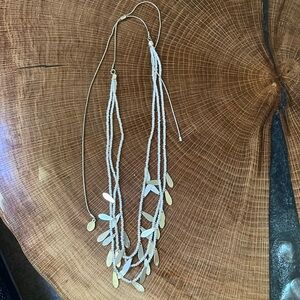 Loft adjustable beaded necklace